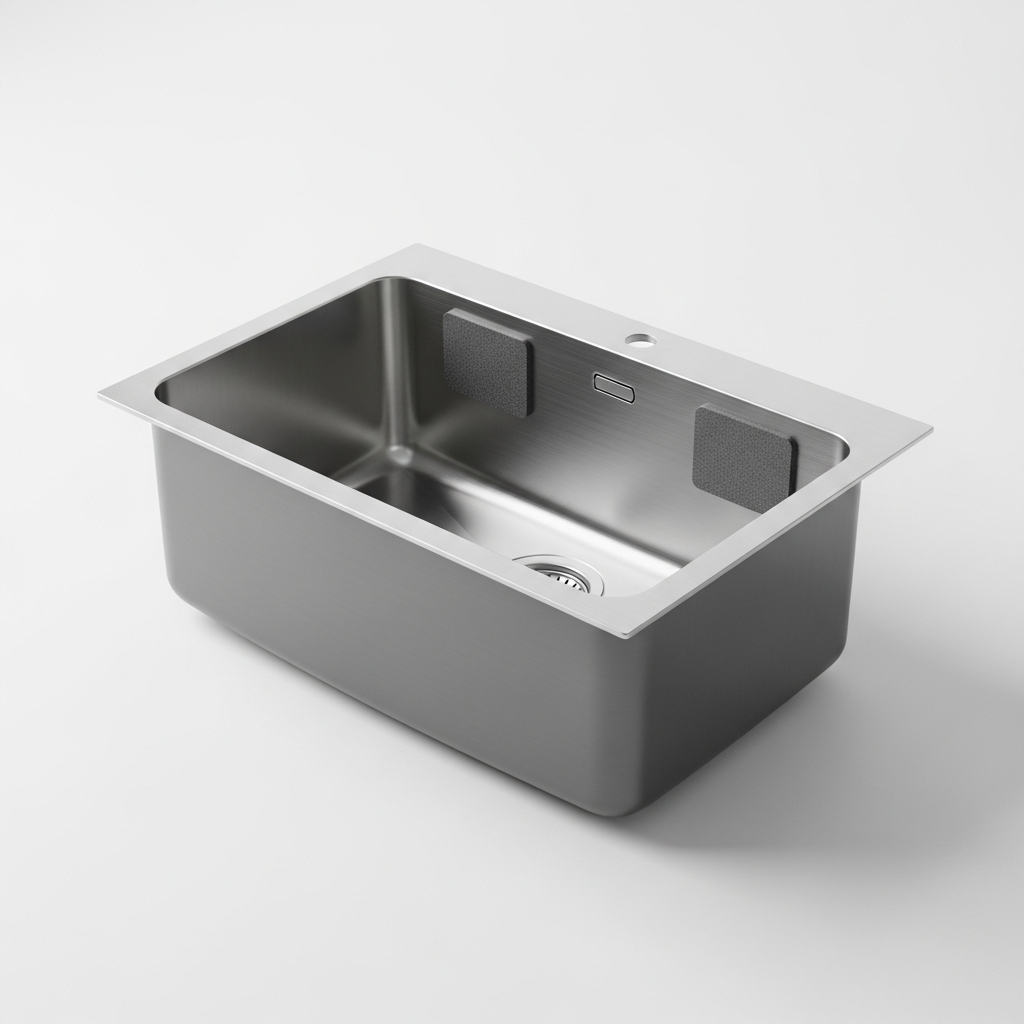 Lavello sottotop in acciaio inox 40 cm